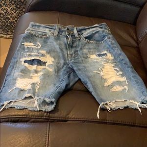 American Eagle size 26 blue jean shorts